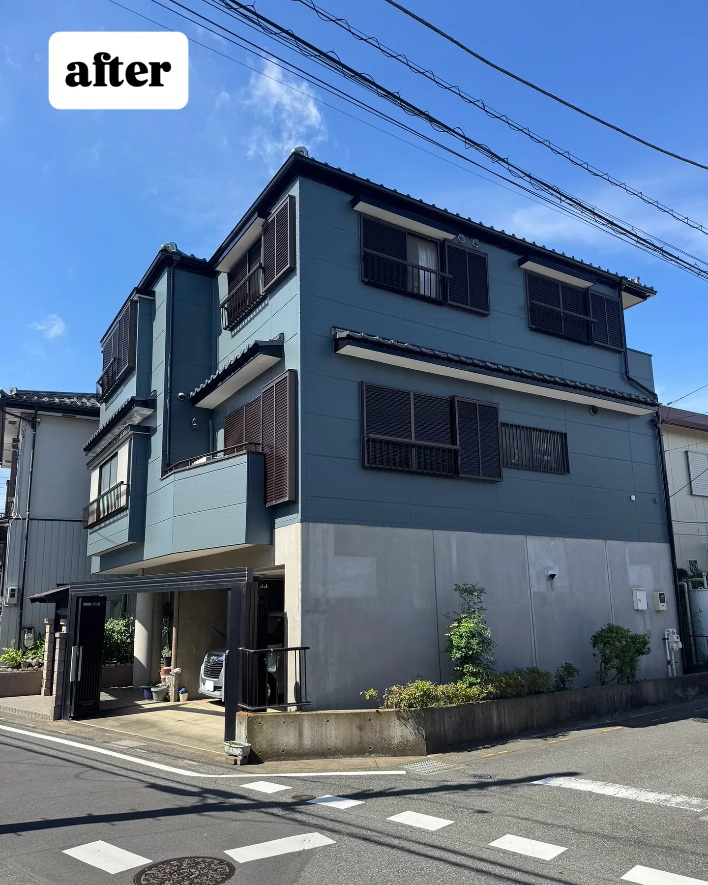 埼玉県鴻巣市のK様邸での外壁塗装が完工しました！✨ 