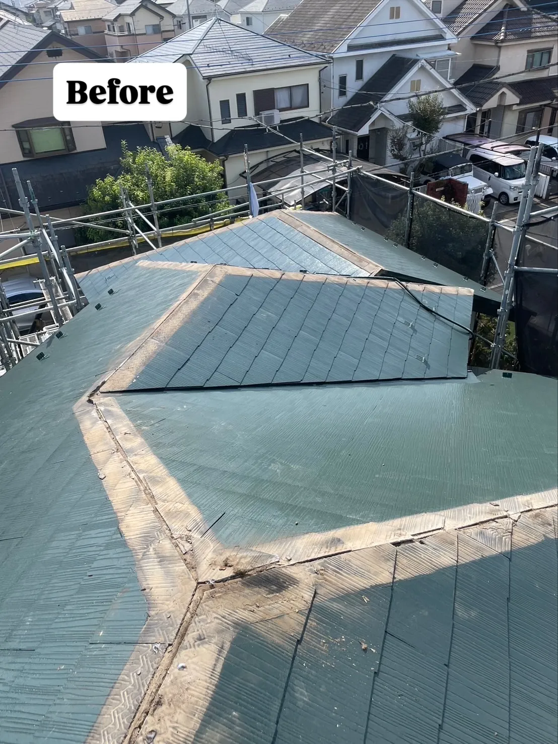 埼玉県鴻巣市のＩ様邸にて、外壁・屋根の塗装、雨樋交換、ベラン...