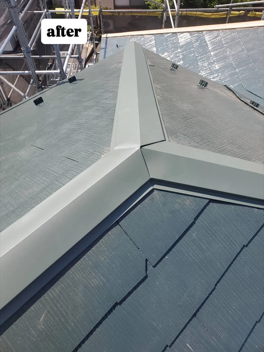 埼玉県鴻巣市のＩ様邸にて、外壁・屋根の塗装、雨樋交換、ベラン...