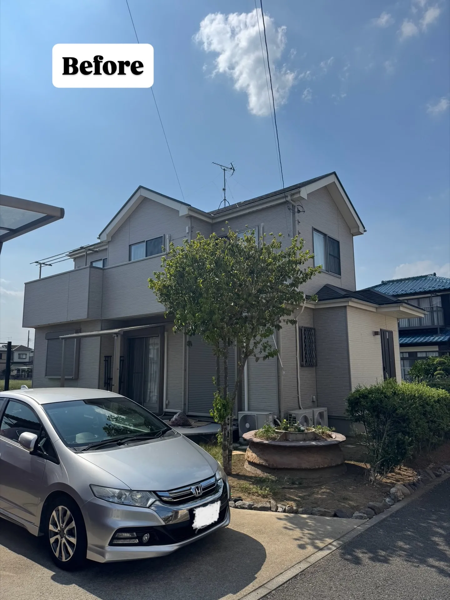 埼玉県鴻巣市のＭ様邸での外壁塗装の