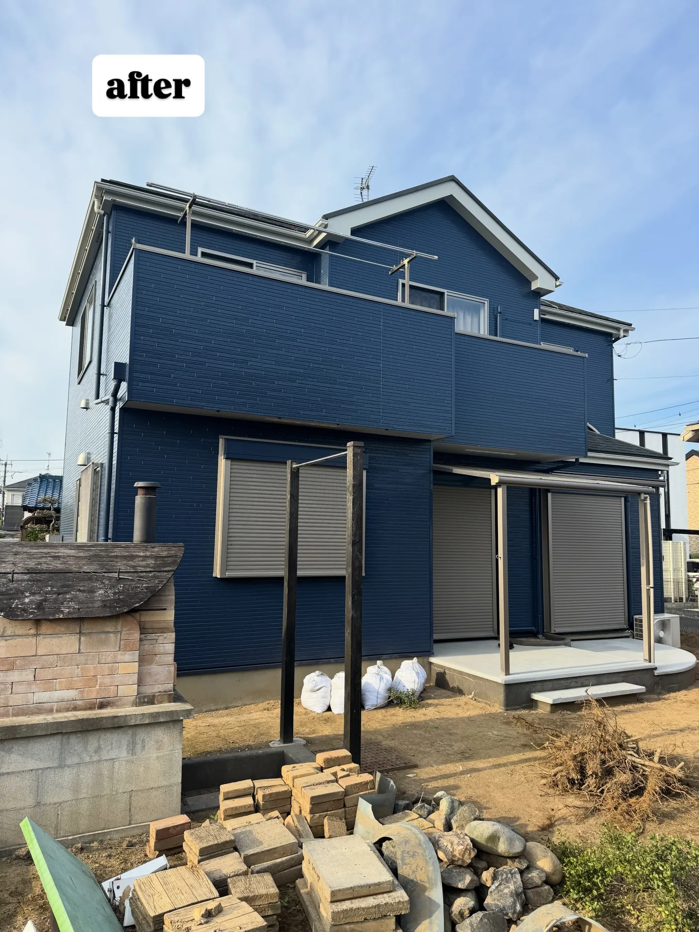 埼玉県鴻巣市のＭ様邸での外壁塗装の