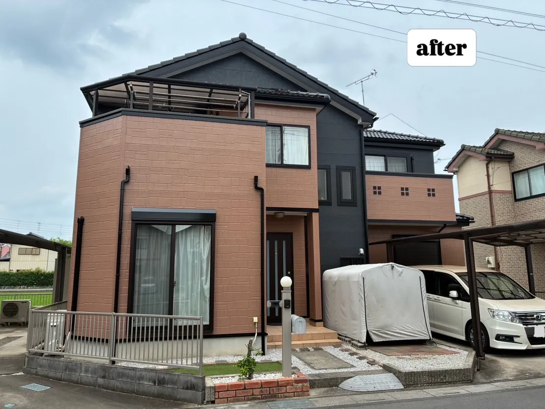 埼玉県鴻巣市にあるY様邸での外壁と屋根の塗装、そして瓦工事が...