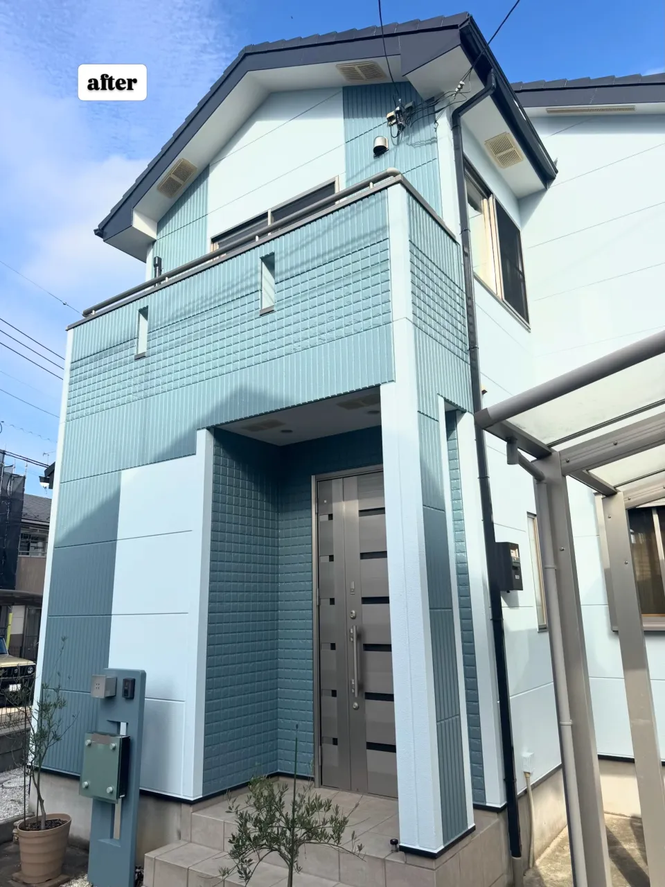 外壁と屋根の塗装工事が、完工しました🏠✨